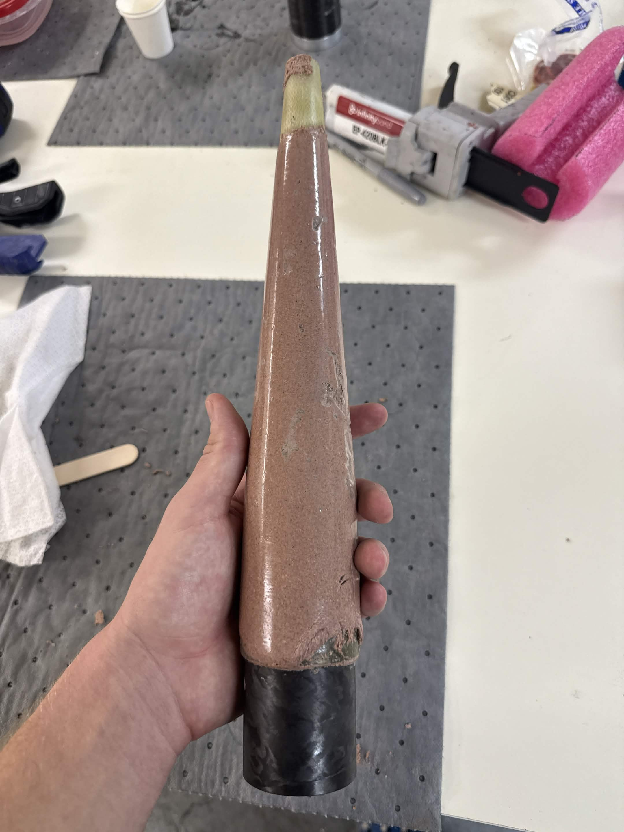 Final nosecone ablative for the rocket.